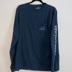 Navy Blue Vineyard Vine’s Unisex Long-Sleeve Shirt
